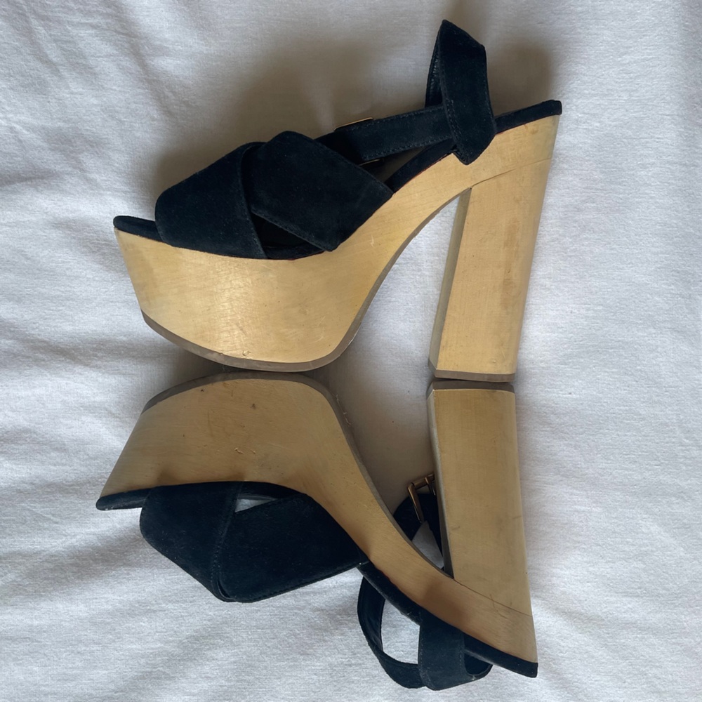 Topshop Retro Chunky Platform Heels